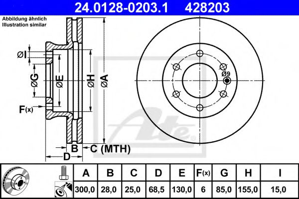 Imagine Disc frana ATE 24.0128-0203.1