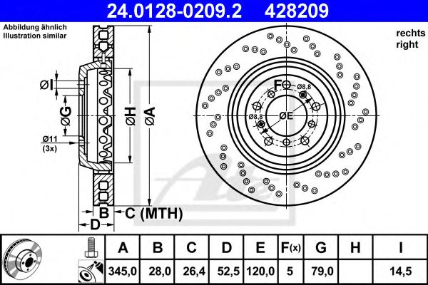 Imagine Disc frana ATE 24.0128-0209.2