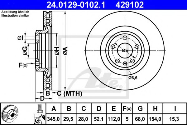 Imagine Disc frana ATE 24.0129-0102.1