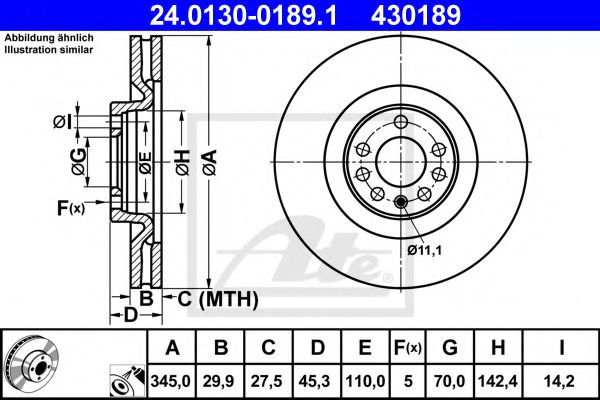 Imagine Disc frana ATE 24.0130-0189.1