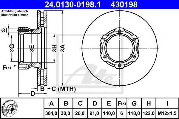 Imagine Disc frana ATE 24.0130-0198.1