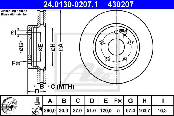 Imagine Disc frana ATE 24.0130-0207.1