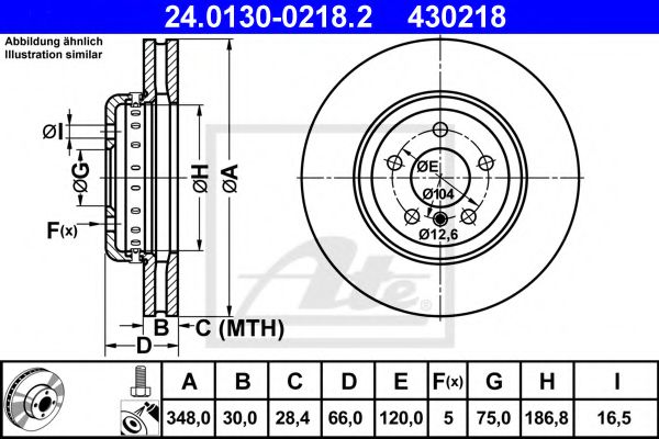 Imagine Disc frana ATE 24.0130-0218.2