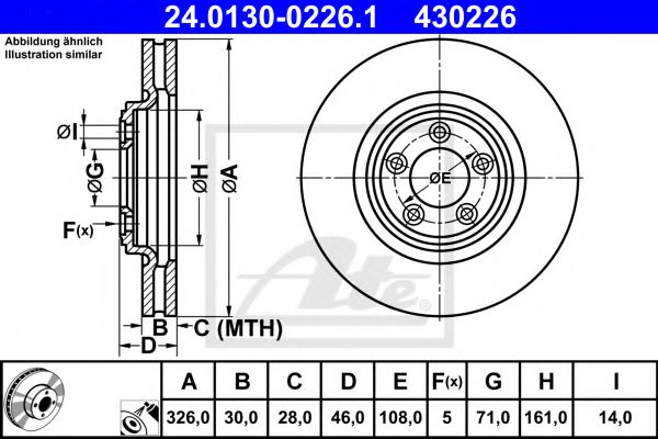 Imagine Disc frana ATE 24.0130-0226.1