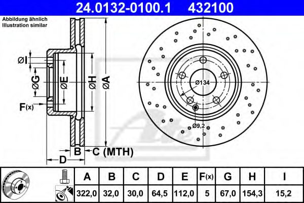 Imagine Disc frana ATE 24.0132-0100.1