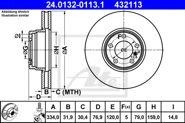 Imagine Disc frana ATE 24.0132-0113.1