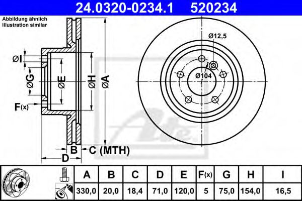 Imagine Disc frana ATE 24.0320-0234.1