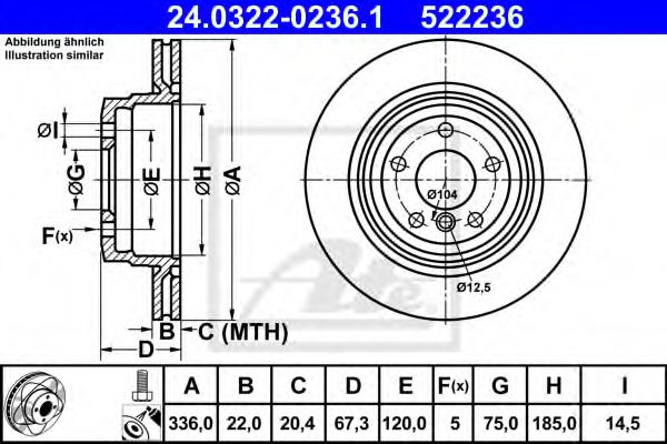 Imagine Disc frana ATE 24.0322-0236.1