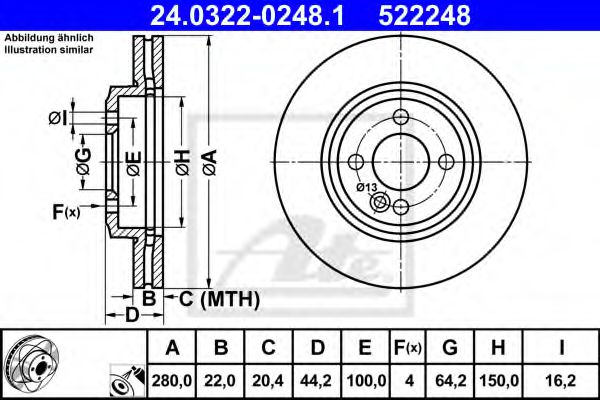 Imagine Disc frana ATE 24.0322-0248.1