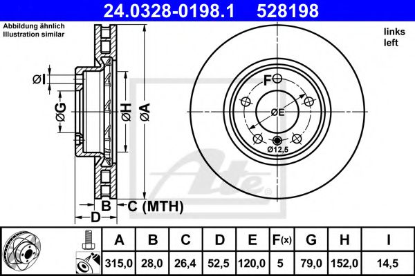 Imagine Disc frana ATE 24.0328-0198.1