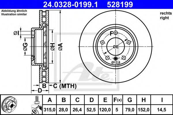 Imagine Disc frana ATE 24.0328-0199.1