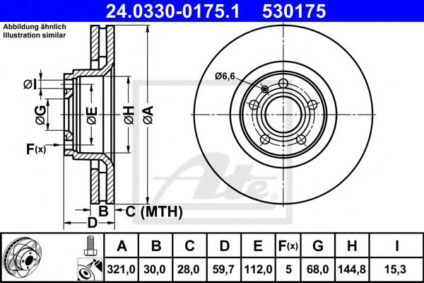 Imagine Disc frana ATE 24.0330-0175.1