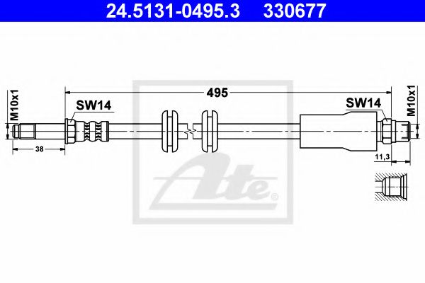 Imagine Furtun frana ATE 24.5131-0495.3