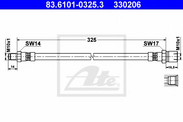 Imagine Furtun frana ATE 83.6101-0325.3