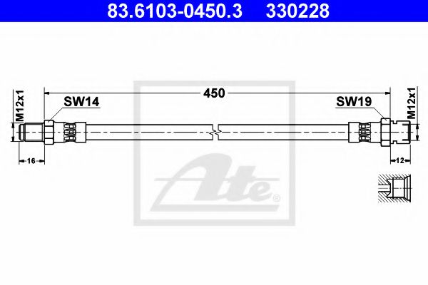 Imagine Furtun frana ATE 83.6103-0450.3