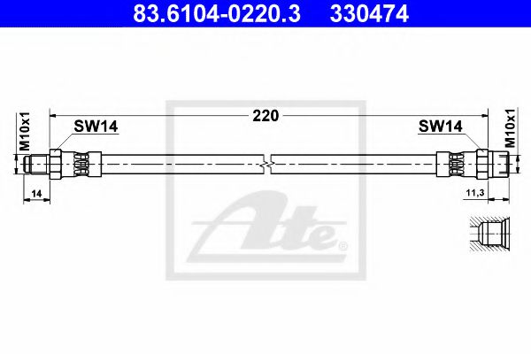 Imagine Furtun frana ATE 83.6104-0220.3