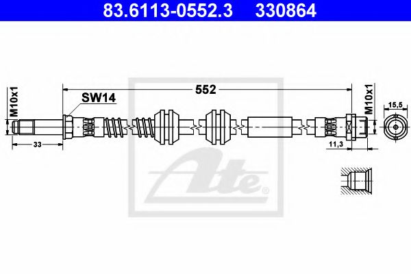 Imagine Furtun frana ATE 83.6113-0552.3