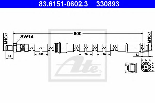 Imagine Furtun frana ATE 83.6151-0602.3