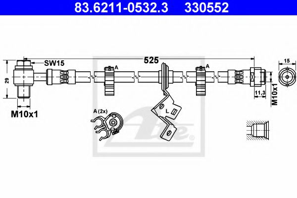 Imagine Furtun frana ATE 83.6211-0532.3