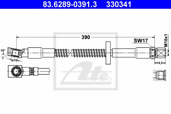 Furtun frana ATE 83.6289-0391.3