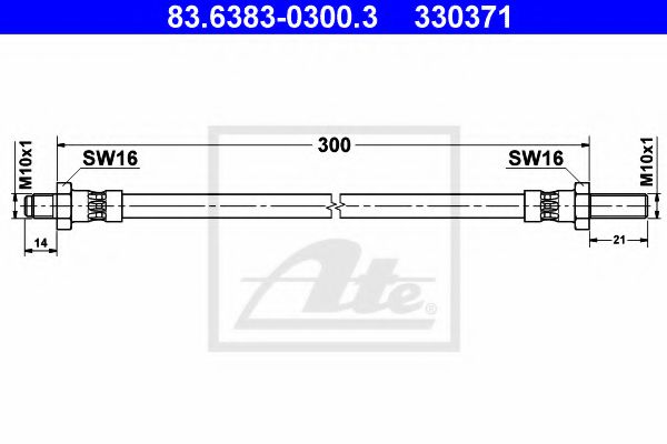 Imagine Furtun frana ATE 83.6383-0300.3