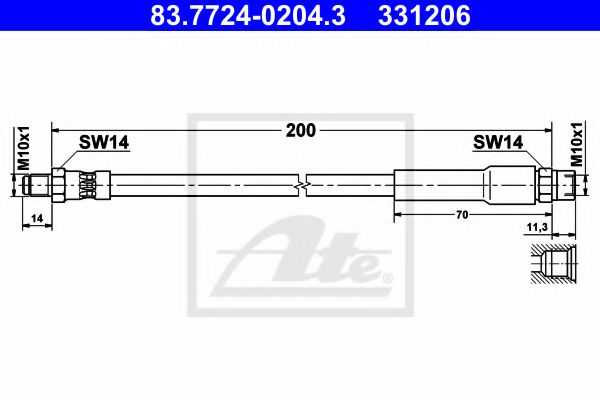 Imagine Furtun frana ATE 83.7724-0204.3