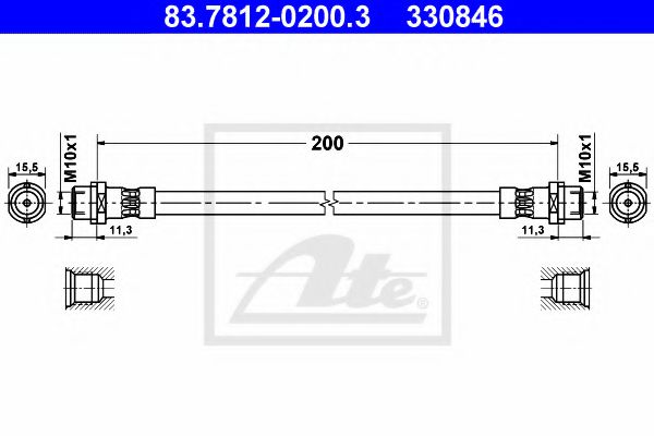 Imagine Furtun frana ATE 83.7812-0200.3