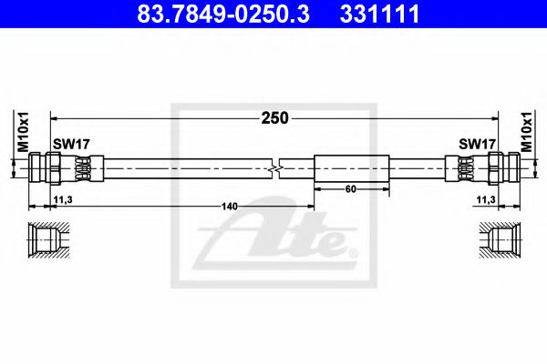 Imagine Furtun frana ATE 83.7849-0250.3