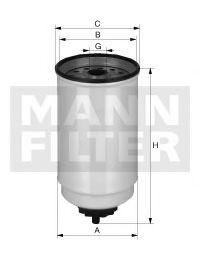 Imagine filtru combustibil MANN-FILTER WK 10 017 x