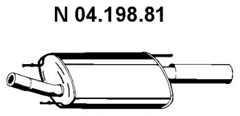 Imagine Toba esapament finala EBERSPÃ„CHER 04.198.81