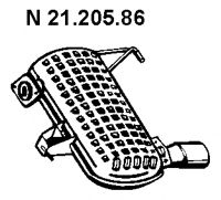 Toba esapament finala EBERSPÄCHER 21.205.86