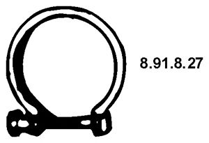 Conector teava, sistem de esapament EBERSPÄCHER 8.91.8.27