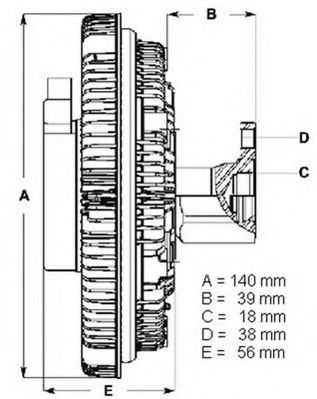 Imagine Cupla, ventilator radiator BERU LK001