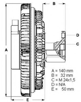 Imagine Cupla, ventilator radiator BERU LK004