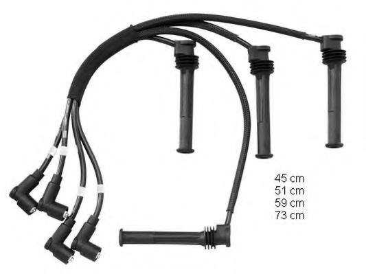 Set cablaj aprinder BERU ZEF1612