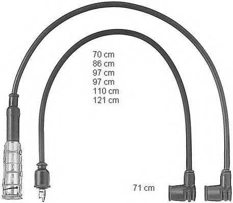 Imagine Set cablaj aprinder BERU ZEF470