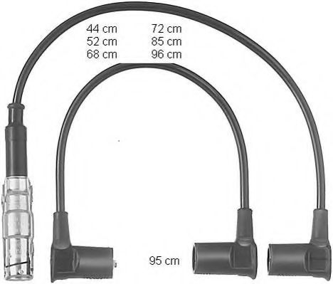 Imagine Set cablaj aprinder BERU ZEF558