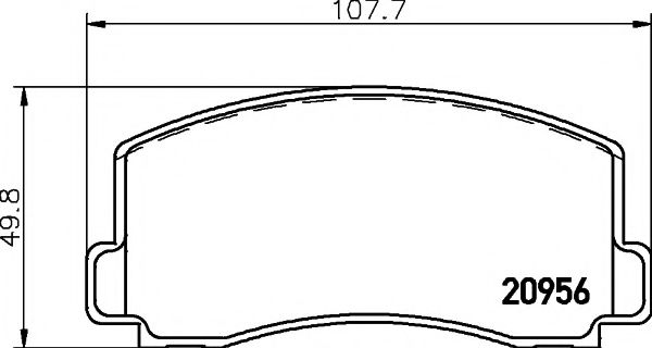 Imagine set placute frana,frana disc PAGID T0315