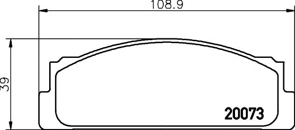 Imagine set placute frana,frana disc PAGID T0616