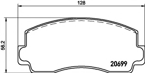 Imagine set placute frana,frana disc PAGID T0835