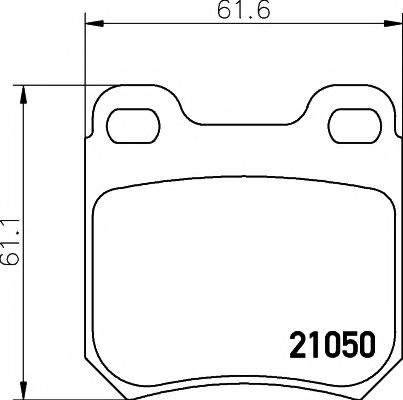 Imagine set placute frana,frana disc PAGID T1016