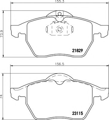 Imagine set placute frana,frana disc PAGID T1085