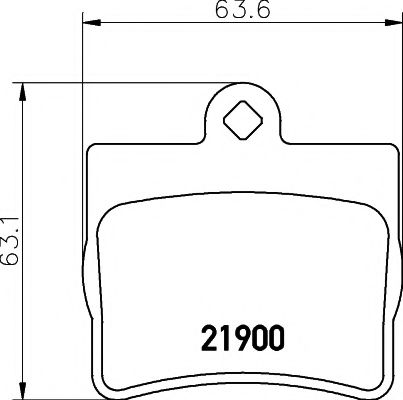 Imagine set placute frana,frana disc PAGID T1139