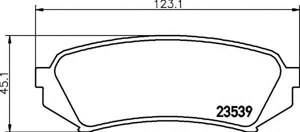 Imagine set placute frana,frana disc PAGID T1243