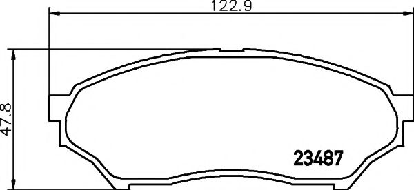 Imagine set placute frana,frana disc PAGID T1257