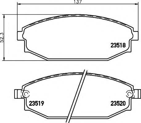 Imagine set placute frana,frana disc PAGID T1304