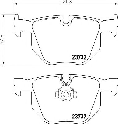 Imagine set placute frana,frana disc PAGID T1366