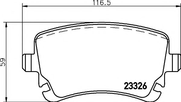 Imagine set placute frana,frana disc PAGID T1410