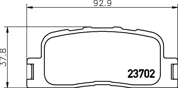 Imagine set placute frana,frana disc PAGID T1413