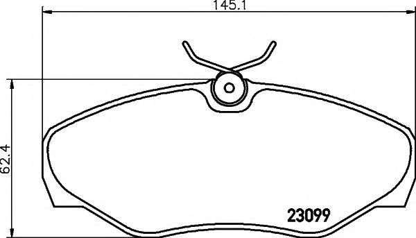 Imagine set placute frana,frana disc PAGID T1424